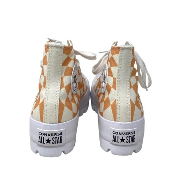 Converse Ctas Lugged High Top Sneakers Women's Size Orange Candy Canvas A10018C - Picture 7 of 10